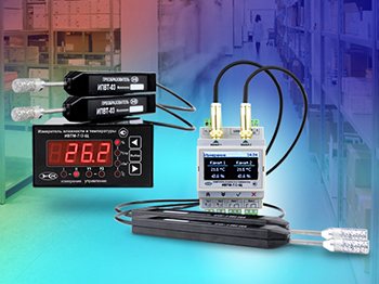 Стационарные термогигрометры ИВТМ-7 в щитовом корпусе - автоматизированный контроль производственного микроклимата